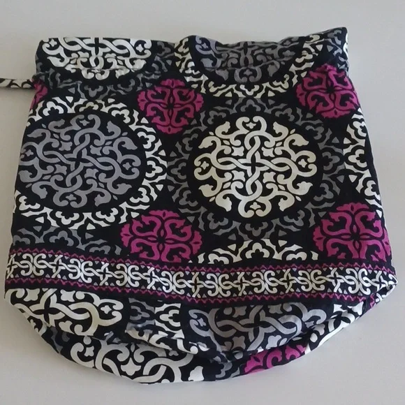 Vera Bradley Canterberry Magenta Lined Ditty Bag / Duffel Bag - Picture 7 of 12
